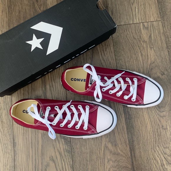 Converse chuck Taylor all star maroon & white shoe - Picture 2 of 7